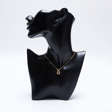 Christian Dior Vintage CD Logo Collier Rhingestone Gold WS10160