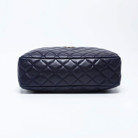 Chanel CHANEL 12th Matelasse Lambskin Chain Shoulder Bag Navy WS10162