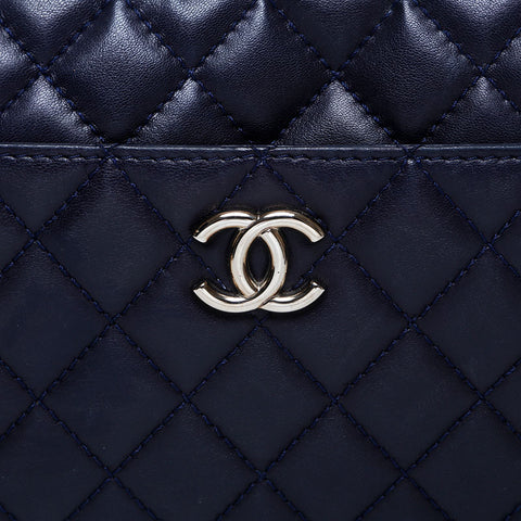 Chanel CHANEL 12th Matelasse Lambskin Chain Shoulder Bag Navy WS10162