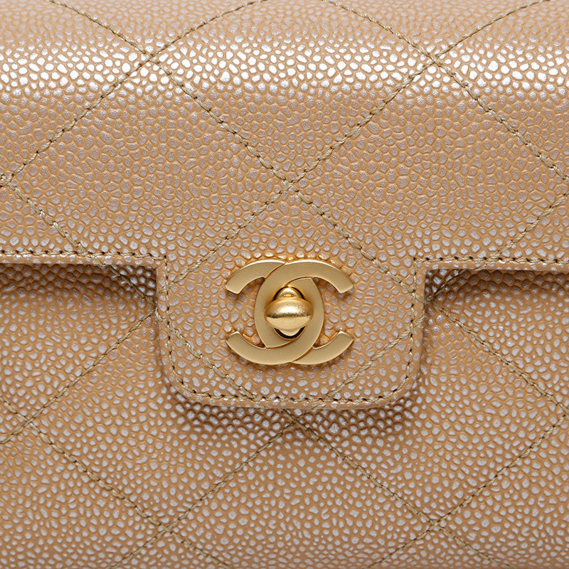 シャネル CHANEL 6番台 キャビアスキン メタリック ミニ シャネル CHANEL 6番台 キャビアスキン メタリック ミニ