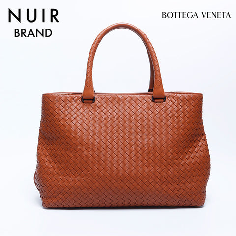 Bottegaveneta Intrecciato Leather Tote Bag Brown WS10167