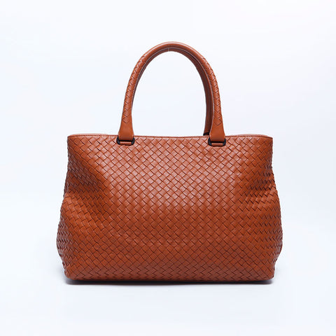 ボッテガヴェネタ BOTTEGAVENETA イントレチャート レザー トートバッグ ブラウン WS10167