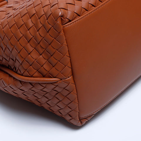 Bottegaveneta Intrecciato Leather Tote Bag Brown WS10167