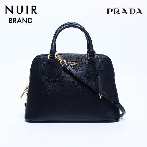 プラダ PRADA サフィアーノ ショルダーバッグ 2way ハンドバッグ ブラック WS10169 – NUIR VINTAGE