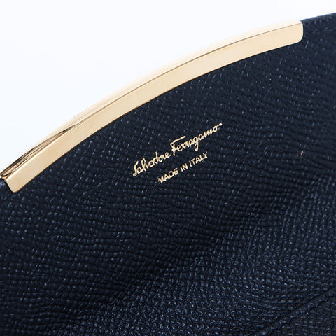 Salvatore Ferragamo Gancini Clips Metal Key holder black WS10173