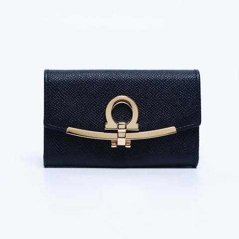 Salvatore Ferragamo Gancini Clips Metal Key holder black WS10173