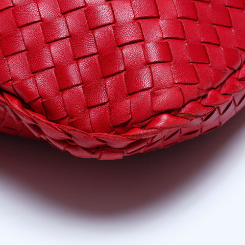 ボッテガヴェネタ BOTTEGAVENETA イントレチャート ハンドバッグ ショルダーバッグ レッド WS10175