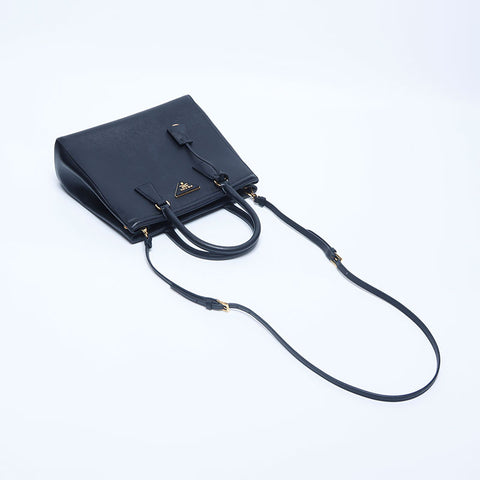 Prada Galleria Saffiano Handtasche 2-Wege-Einkaufstasche Schwarz WS10176
