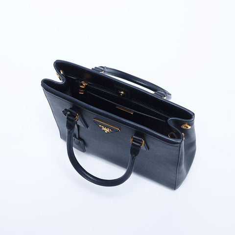 Prada Galleria Saffiano Handtasche 2-Wege-Einkaufstasche Schwarz WS10176