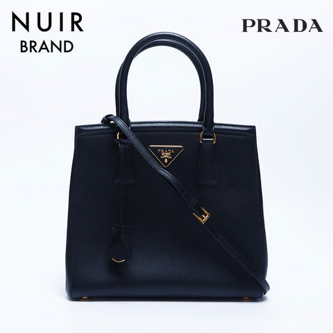 Prada Galleria Saffiano Handtasche 2-Wege-Einkaufstasche Schwarz WS10176
