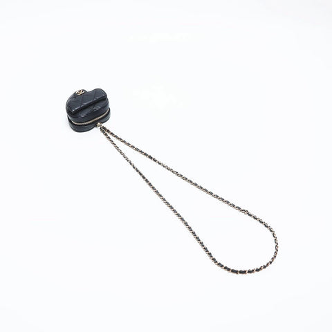 CHANEL 32nd Turnlock Heart Mini Bag Umhängetasche schwarz WS10179