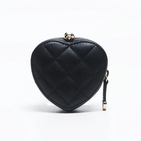 Chanel CHANEL No. 32 Turnlock Heart Mini Bag Shoulder Bag Black WS10179