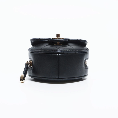Chanel CHANEL No. 32 Turnlock Heart Mini Bag Shoulder Bag Black WS10179