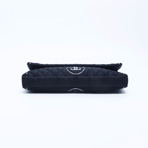 CHANEL 11. Serie Nylon-Ketten-Umhängetasche schwarz WS10183