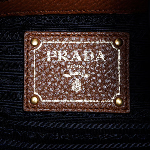 プラダ PRADA ロゴ トートバッグ ブラウン WS10191