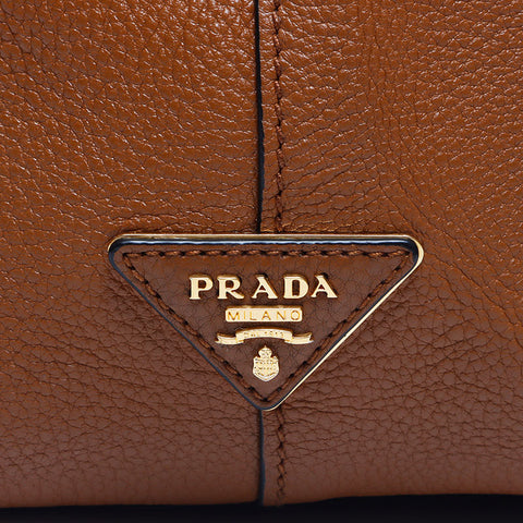 プラダ PRADA ロゴ トートバッグ ブラウン WS10191