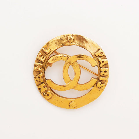 Chanel CHANEL 28 1984-1992 Coco Mark Brooch Gold WS10193