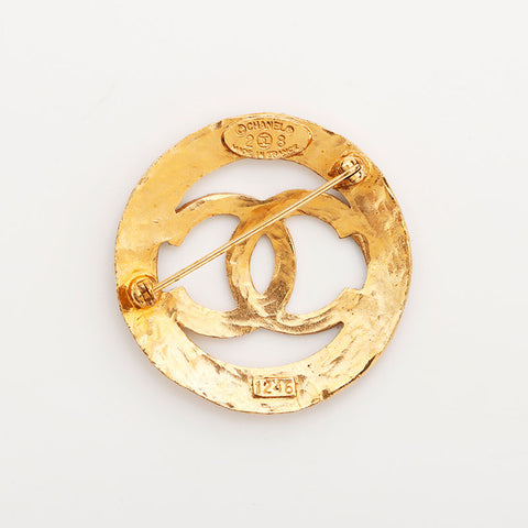 Chanel CHANEL 28 1984-1992 Coco Mark Brooch Gold WS10193