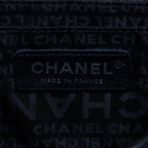 シャネル CHANEL 9番台 ラムスキン チェーン ショルダーバッグ ブラック WS10202