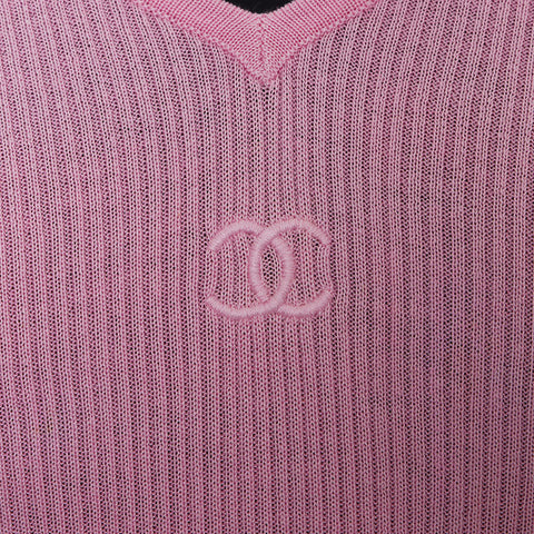 シャネル CHANEL P95 半袖 コットン 半袖Ｔシャツ ピンク WS10203