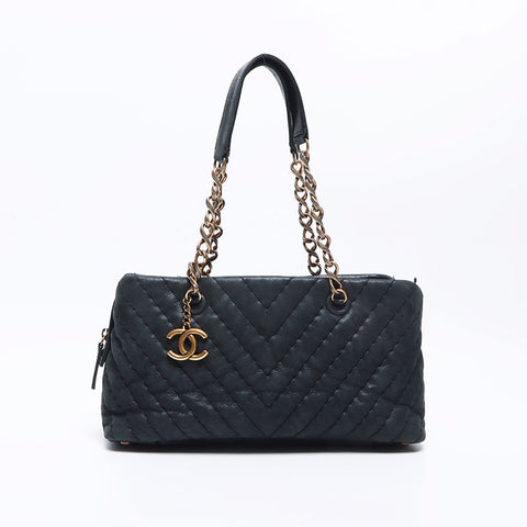 シャネル CHANEL 14番台 チェーン ハンドバッグ ブラック WS10206