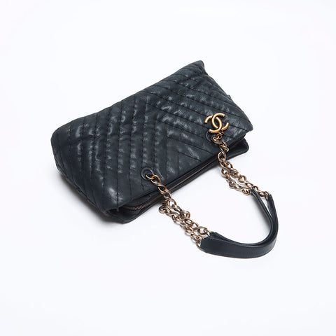 CHANEL 14th Chain Handbag black WS10206