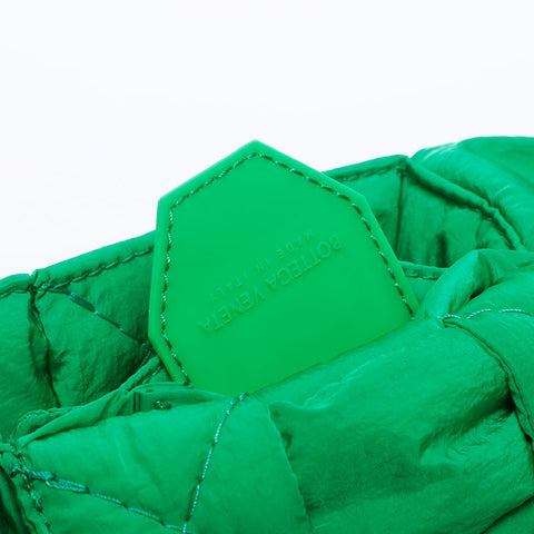 Bottegaveneta Tech Padette Kassette Mini Nylon Umhängetasche Grün WS10213