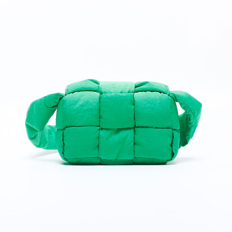 BOTTEGAVENETA Tech Padded Cassette Mini Nylon Umhängetasche grün WS10213