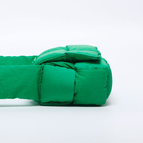 BOTTEGAVENETA Tech Padded Cassette Mini Nylon Shoulder Bag green WS10213