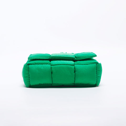 Bottegaveneta Tech Padette Kassette Mini Nylon Umhängetasche Grün WS10213