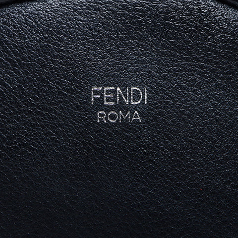 フェンディ FENDI レザー サイドビジュー ラインストーン ミニ リュック・デイパック ブラック WS10217