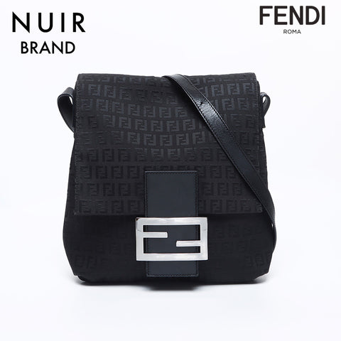 フェンディ FENDI ズッカ シルバー金具 マンマバケット ショルダーバッグ グレー WS10224