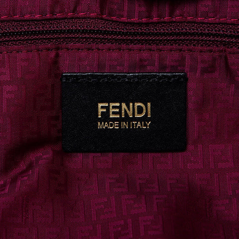 フェンディ FENDI ズッカ PVC トートバッグ ショルダーバッグ パープル WS10225