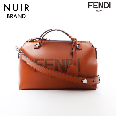 フェンディ FENDI バイ ザ ウェイ ロゴ ショルダーバッグ ブラウン WS10228