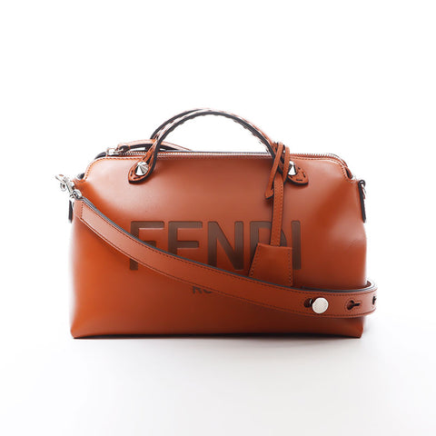 フェンディ FENDI バイ ザ ウェイ ロゴ ショルダーバッグ ブラウン WS10228