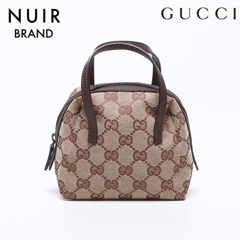 グッチ GUCCI GGキャンバス ハンドバッグ ミニ ポーチ ベージュ WS10230