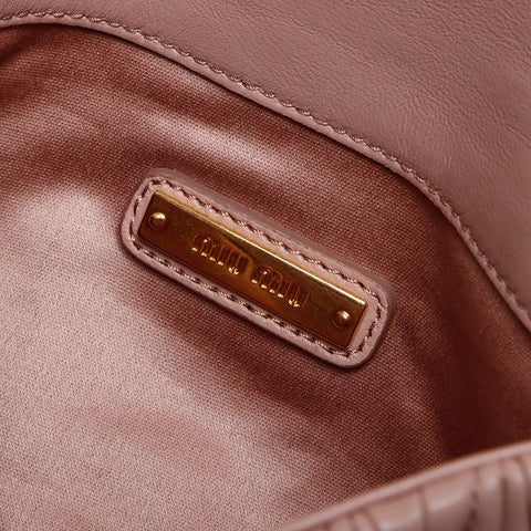 Miu Miu Miu Matelasse Chain Silver Hardware Mini Shoulder Bag Pink WS10231