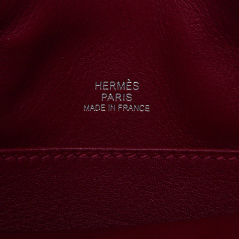 Hermes Tiny Birkin ◻︎⚪Engraved Silver Metal Handbag Purple WS10255