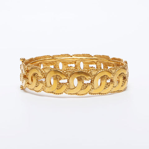 CHANEL 96A COCO Mark Bangle bracelet gold WS10273