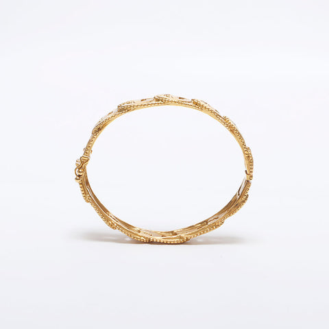 CHANEL 96A COCO Mark Bangle bracelet gold WS10273