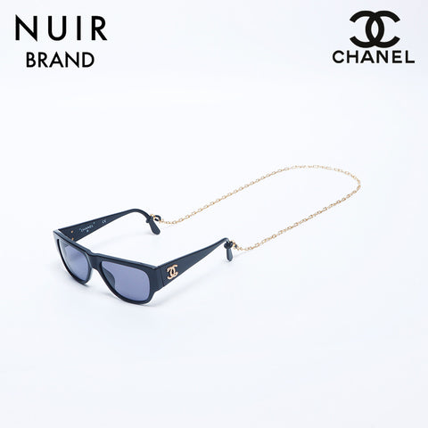 シャネル CHANEL ココマーク チェーン ストラップ 首掛け サングラス ブラック WS10281 – NUIR VINTAGE