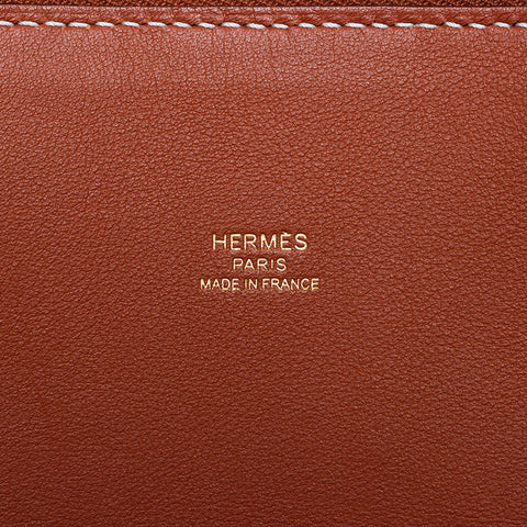 エルメス HERMES ◻︎D刻印 ボリード グリズリー ゴールド金具 ハンドバッグ ブラウン WS10292