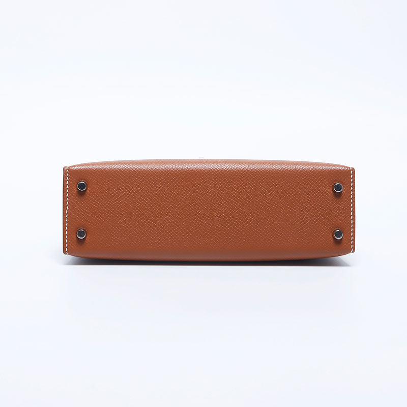 エルメス HERMES Z刻印 ミニケリー 19cm シルバー金具 ハンドバッグ