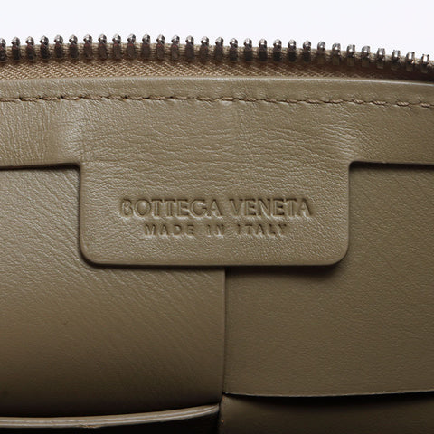 ボッテガヴェネタ BOTTEGAVENETA カセット レザー イントレチャート レザー ショルダーバッグ ベージュ WS10311