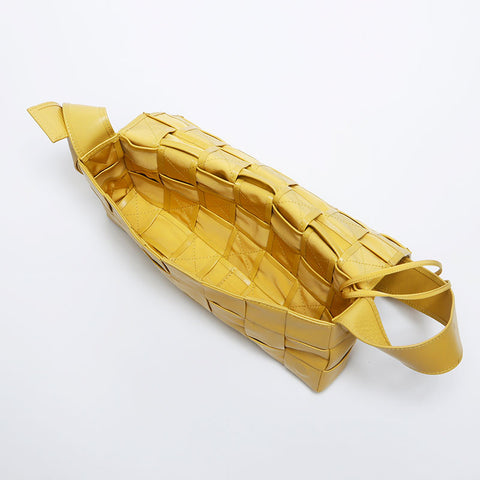 Bottegaveneta Cassette Intrecciato Shoulder Bag Yellow WS10312