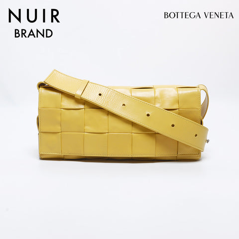 Bottegaveneta Cassette Intrecciato Shoulder Bag Yellow WS10312