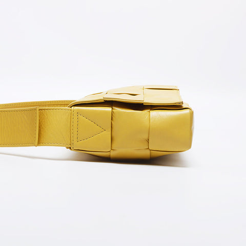 Bottegaveneta Cassette Intrecciato Shoulder Bag Yellow WS10312