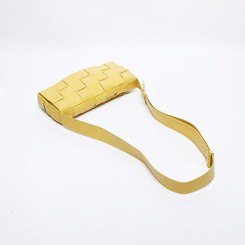 Bottegaveneta Cassette Intrecciato Shoulder Bag Yellow WS10312