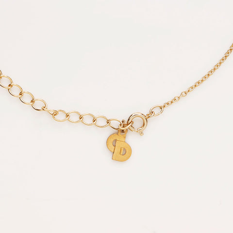 Christian Dior CD Logo Collier Rhingestone Gold WS10318