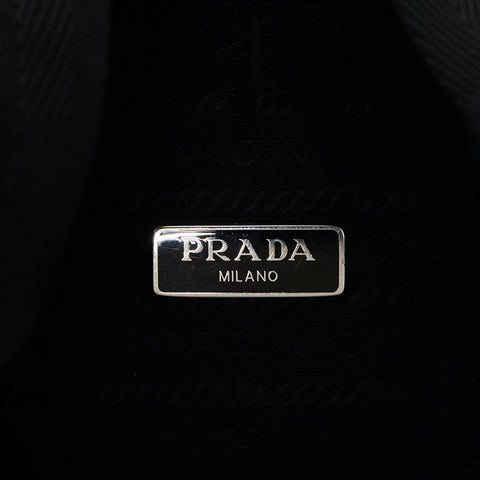 プラダ PRADA ロゴ シルバー金具 Re-Edition2000 ハンドバッグ ブラック WS10326